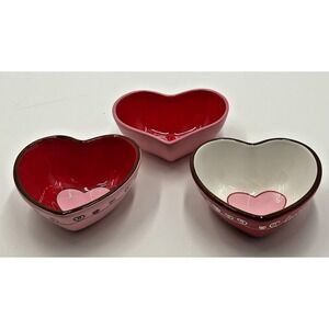 Valentine's Day Heart Ceramic Bowl Set of 3‎
